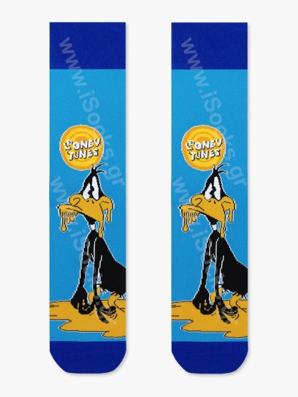 LOONEY TUNES Βαμβακερές Κάλτσες Μπλε με Σχέδια Daffy Duck